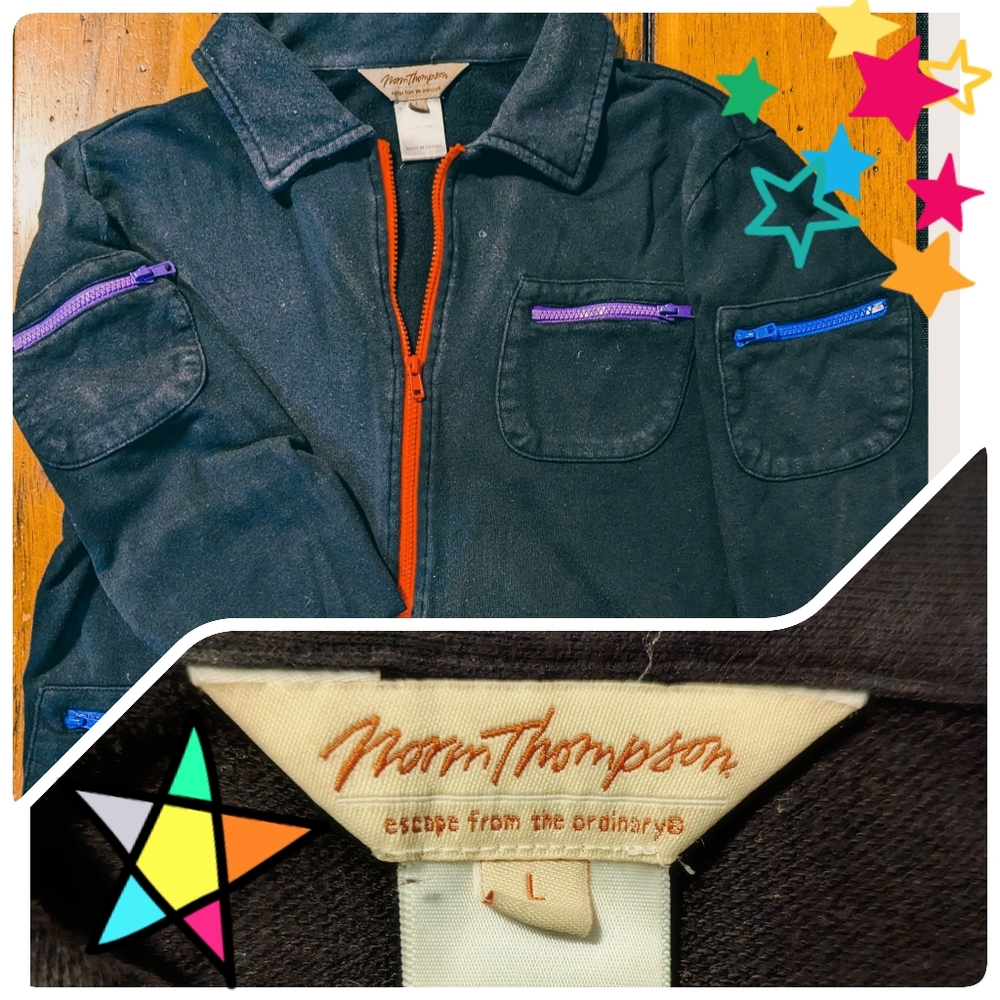 90's vintage zipper polo